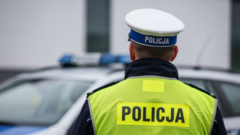 Audi na chodniku: Kierowca zablokował przejście w Siedlcach