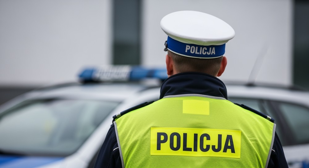 Audi na chodniku: Kierowca zablokował przejście w Siedlcach