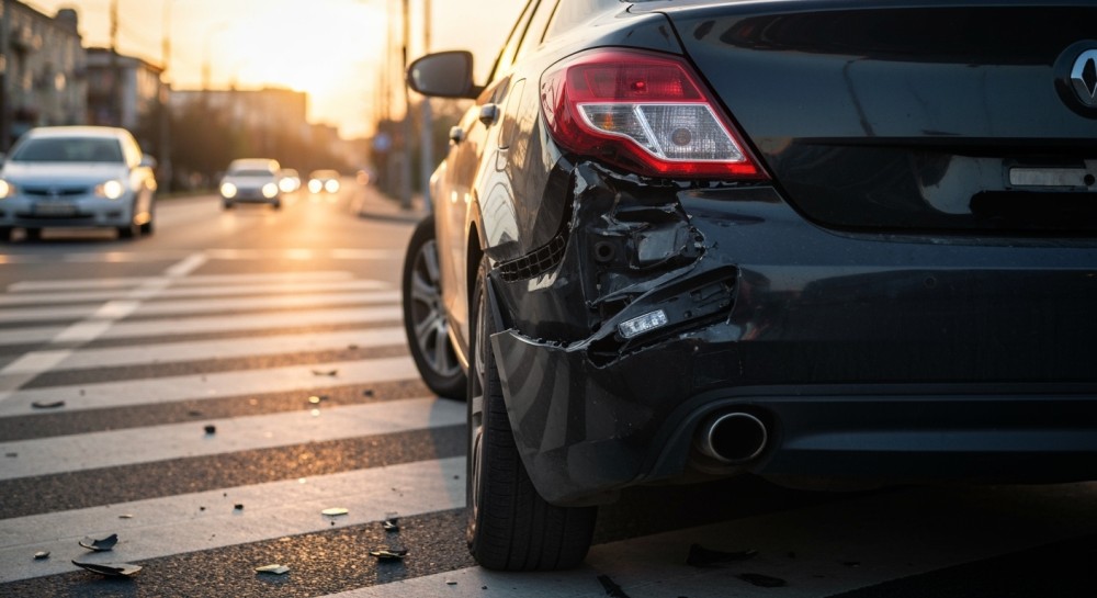 Volvo dachuje w Mościbrodach – kierowca w szpitalu po groźnym wypadku