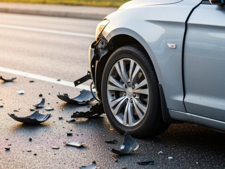 Wypadek na ul. Poniatowskiego w Siedlcach: Osobówka zderzyła się z motorowerem, jedna osoba ranna
