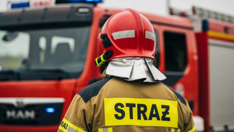Pożar w Hajnówce: 26 zastępów straży walczy z ogniem w byłym kinie „Leśnik”
