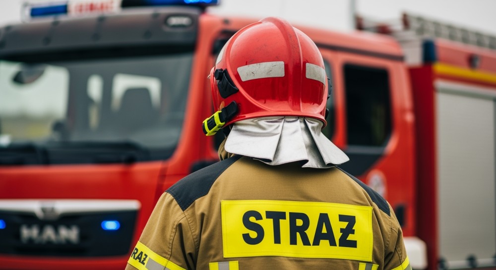 Pożar w Hajnówce: 26 zastępów straży walczy z ogniem w byłym kinie „Leśnik”