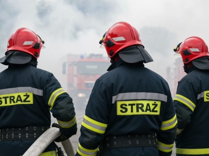 Pożar w Ławkach: 22 zastępy straży walczą z ogniem, utrudnienia w ruchu!