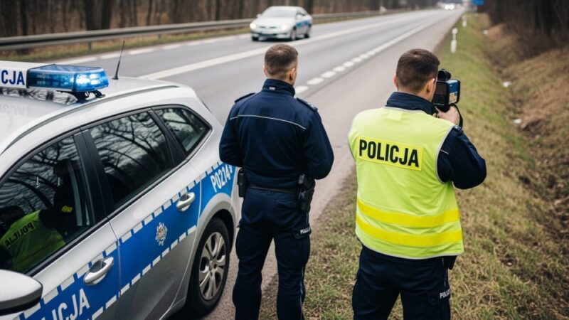 Kierowca Audi zatrzymany za przekroczenie prędkości o 57 km/h w Zawodach