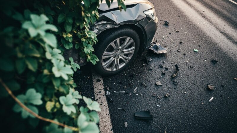 Zderzenie trzech aut w Ujrzanowie blokuje drogę na kilka godzin