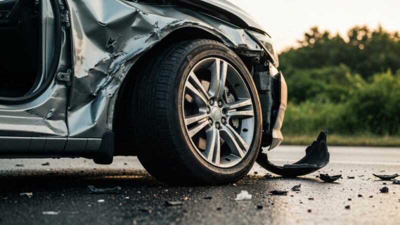 Motocyklista ranny w wypadku w Łysowie. Wezwanie do większej ostrożności na drogach